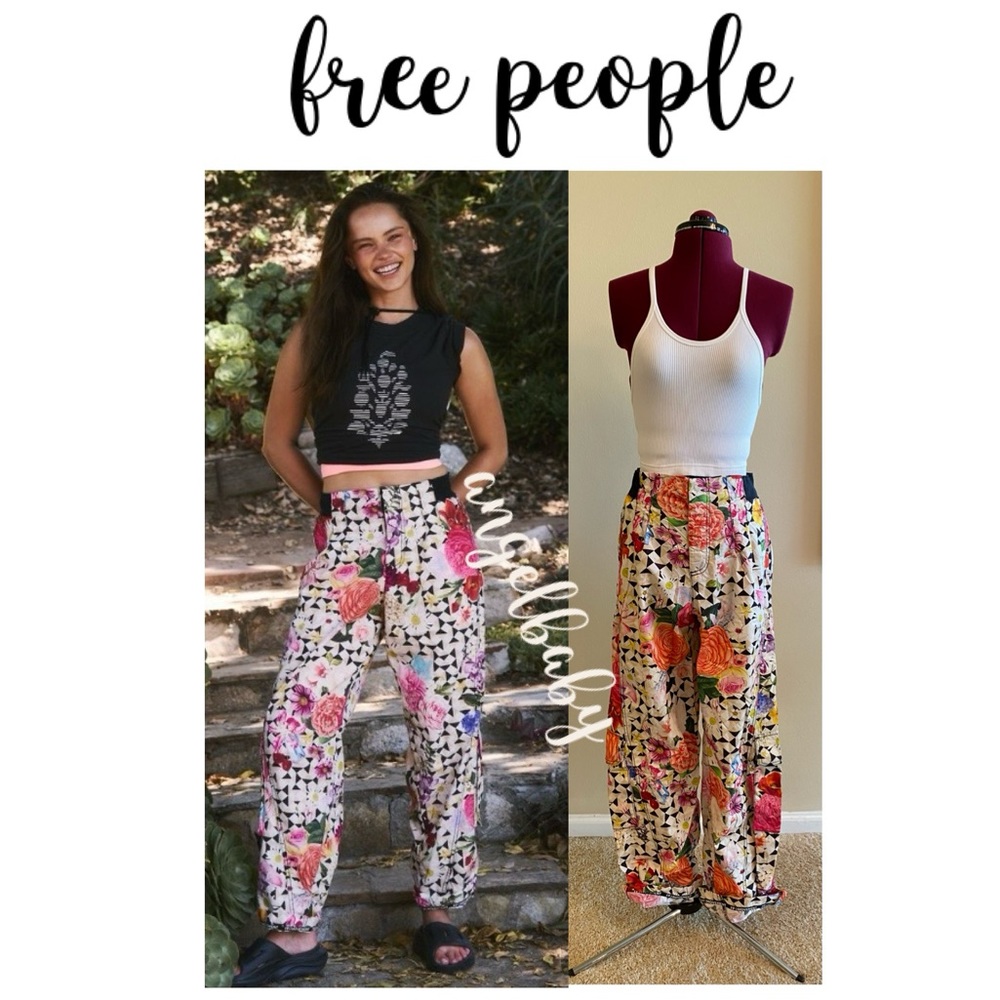 Free People Mesmerize Me Printed Pants in Take a Trip Floral! - Picture 2 of 16